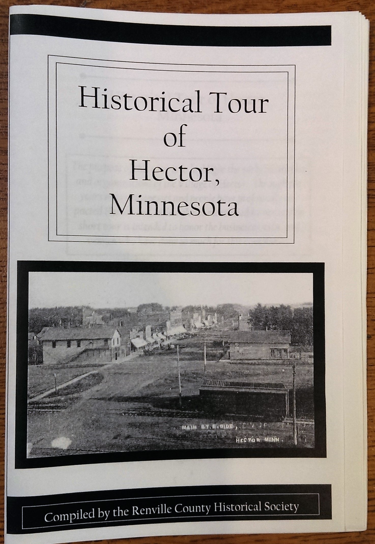 Historical Tour Of Hector MN Renville County Historical Society And