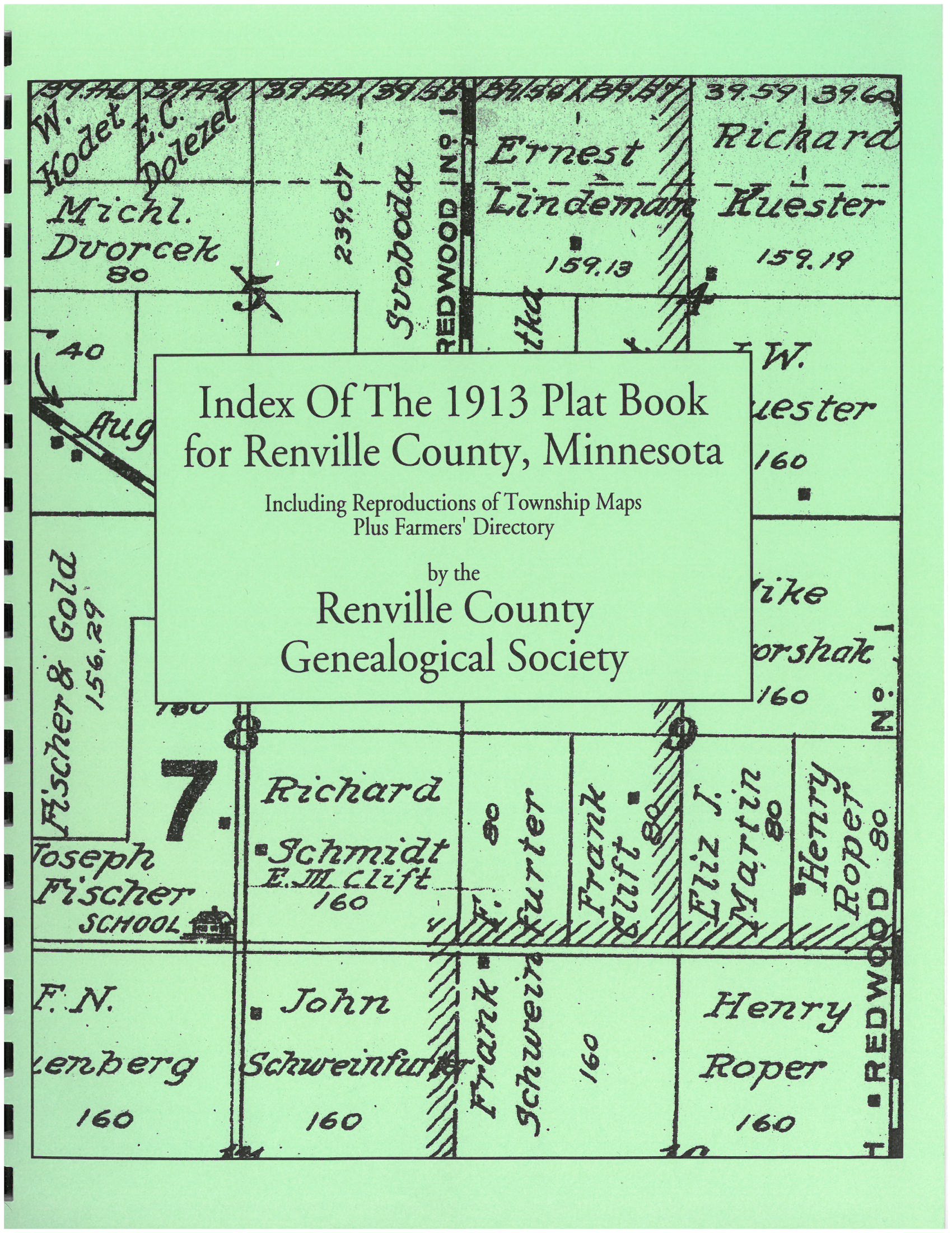 Renville County Plat Map Index Of The 1913 Plat Book Of Renville County - Renville County Historical  Society And Museum