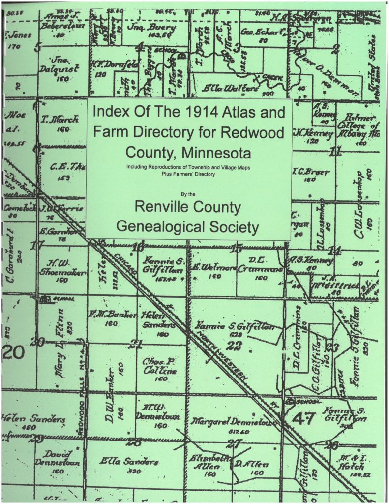 Index of the 1898 Plat Book of Redwood County - Renville County ...